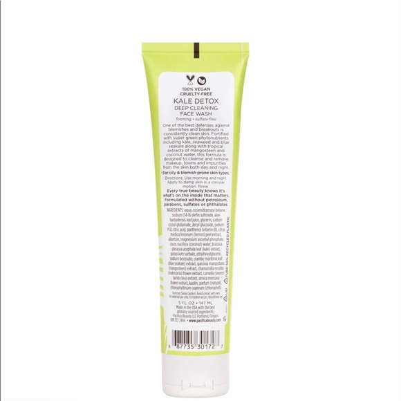 BUNDLE OF 2 PACIFICA Kale Detox Deep Cleansing Face Wash Cleanser (5 oz) - Picture 5 of 5